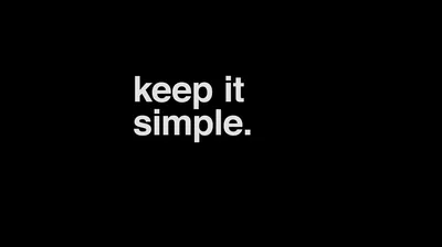 Two lines of plain white sans-serif type set high and centred on flat black, everything below left completely empty.