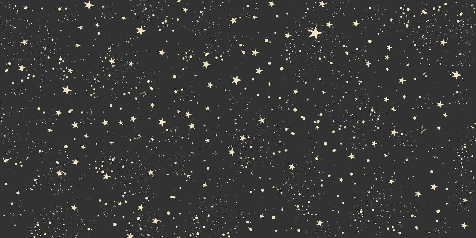 Tiny stars and sparkles scatter evenly across a soft charcoal field with no bright focal point.
