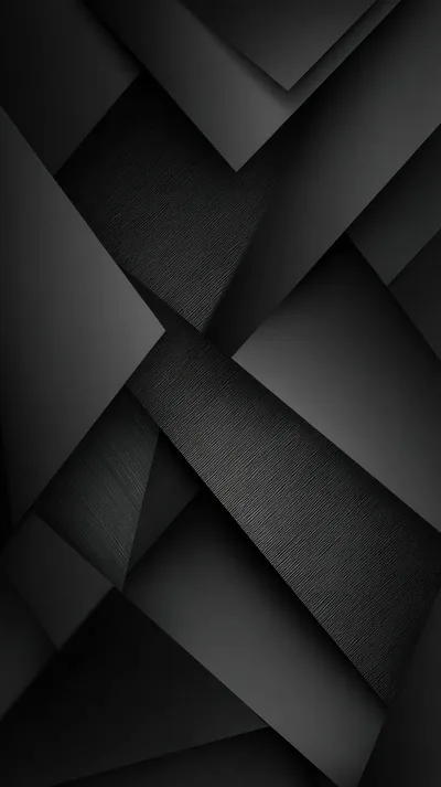 Matte and glossy diagonal planes stack across each other, thin bright seams marking where the edges meet.