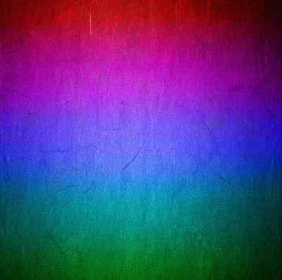 Horizontal bands of red, magenta, blue and green blend over a fibrous paper-like texture, thin creases showing through the colour.