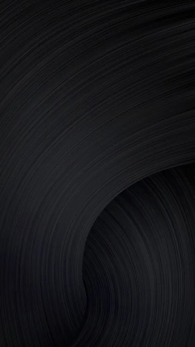 A wide charcoal curve sweeps in from the right with fine brush strokes following the arc, the bottom left corner left almost solid black.