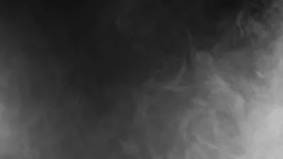 A faint mist creeps up from the lower right corner, so thin the black shows through, leaving the upper left almost untouched for a clock.