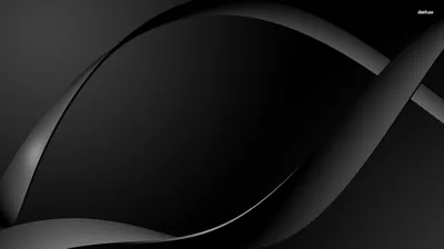 Two broad ribbons arc through the frame in soft grey gradient, crossing near the centre and leaving deep black space above them.