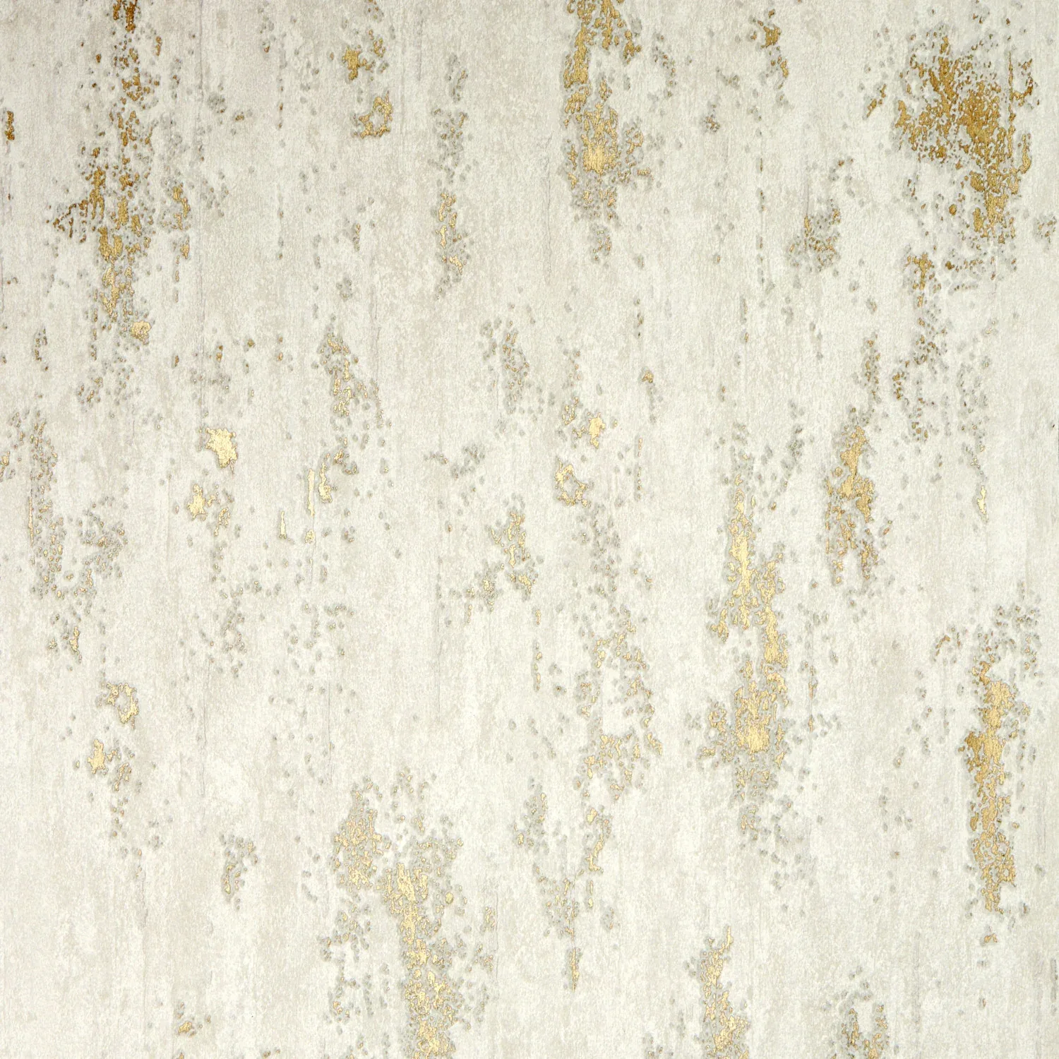 Streaks of gold surface through pale weathered plaster in loose vertical drifts, the light ground keeping desktop icons easy to read.