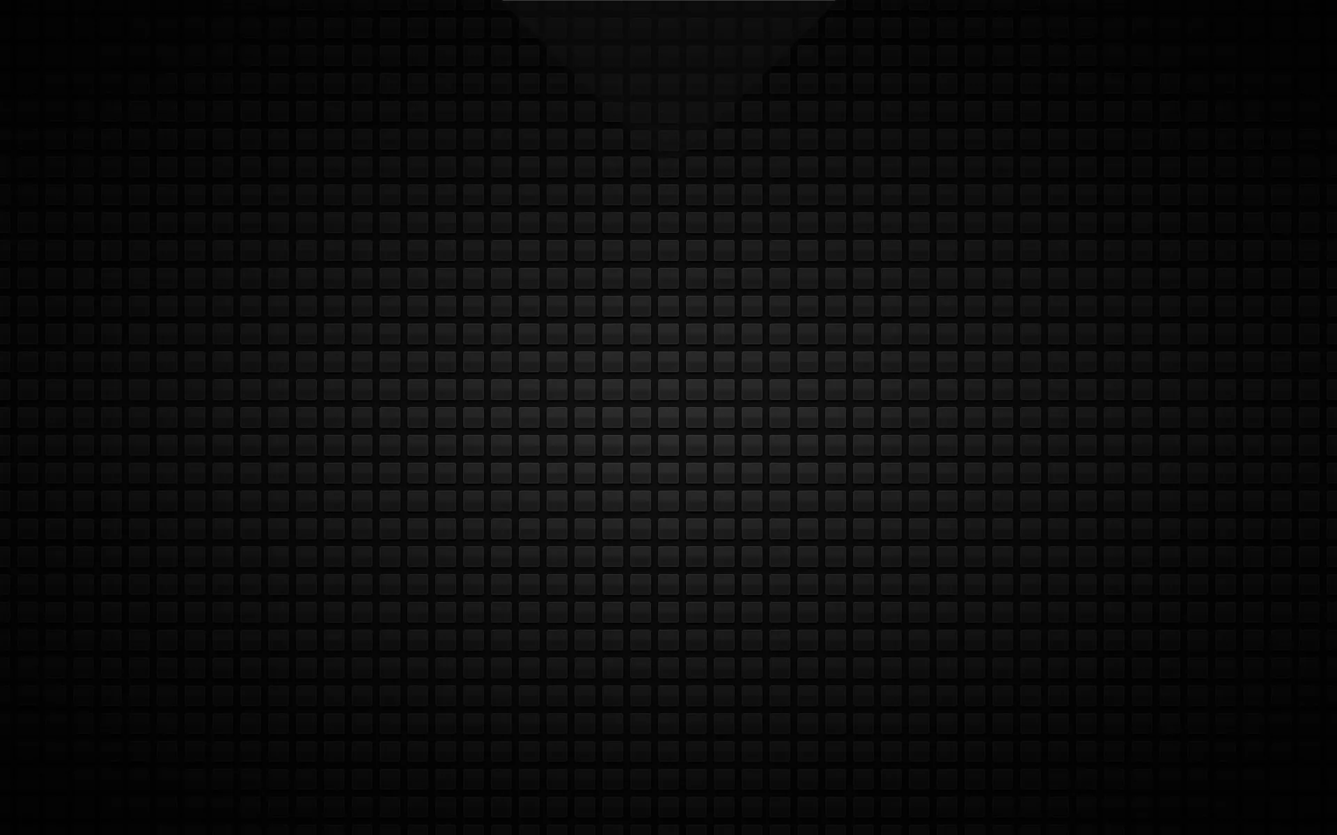 A tight grid of raised squares covers a dark panel, brightest through the upper middle and dropping to black at every corner.