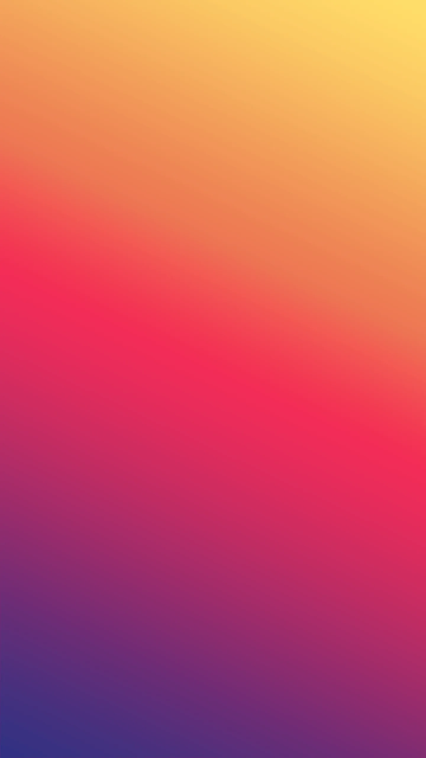 Golden yellow at the top slides through amber and crimson before settling into indigo at the base, so the dock area stays dark and icons above stay clear.