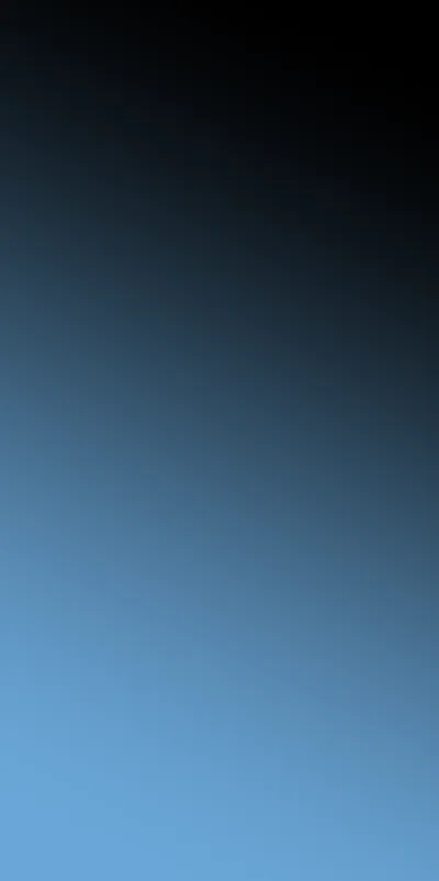 A clean vertical gradient running from pure black at the top to soft steel blue at the base, with no detail to distract from icons.