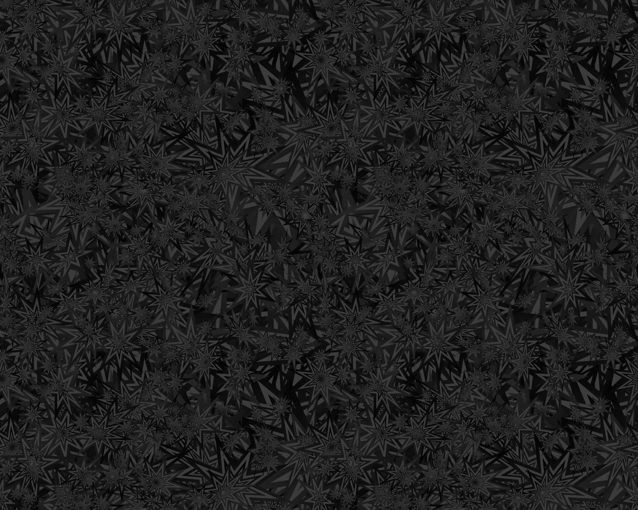 Rows of tiny star-shaped leaves emboss an almost-black surface in a repeating pattern, subtle enough to sit behind a full grid of desktop icons.