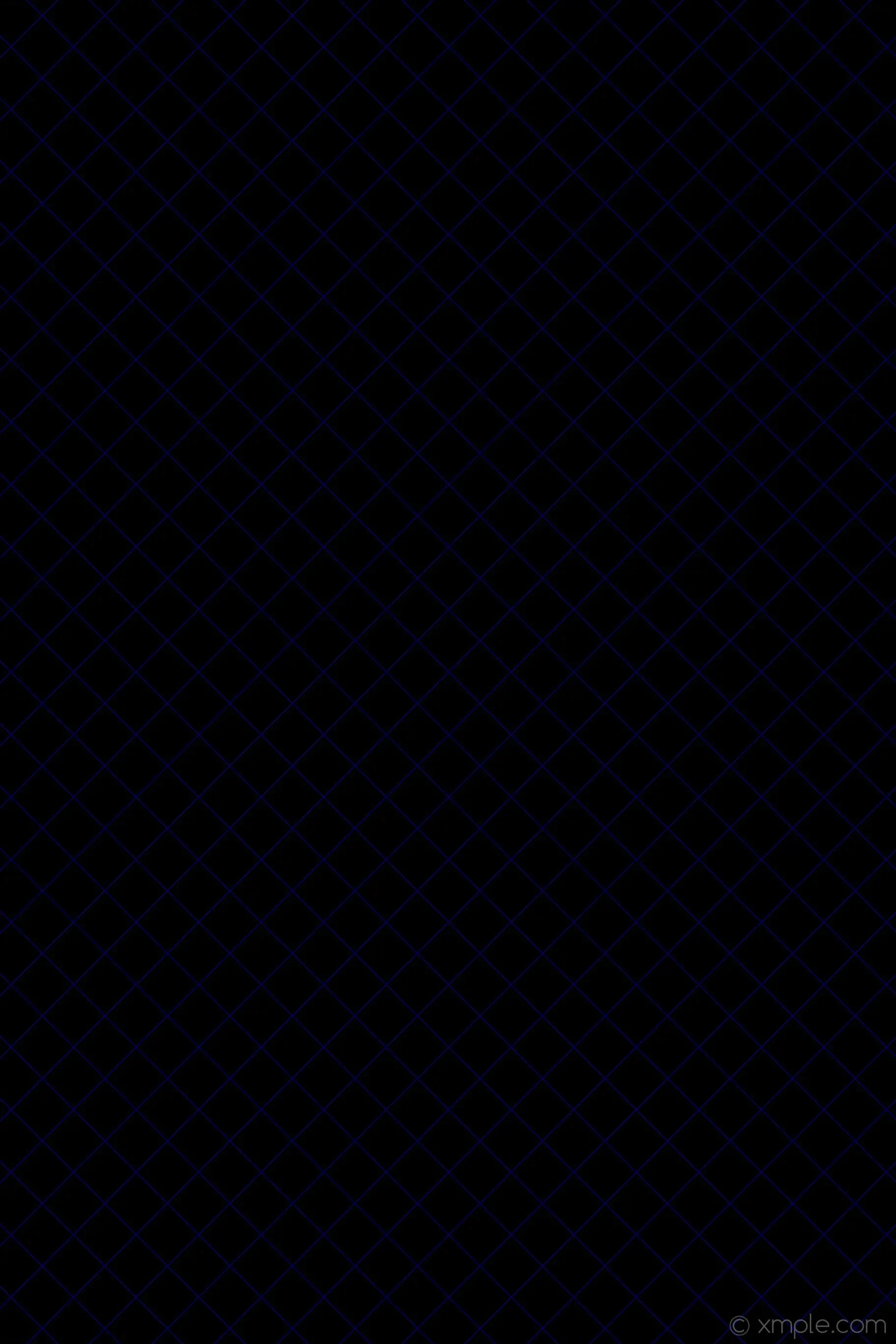 A diagonal criss-cross of thin navy lines sits barely visible over an almost black portrait frame, dark enough to keep OLED pixels mostly switched off.