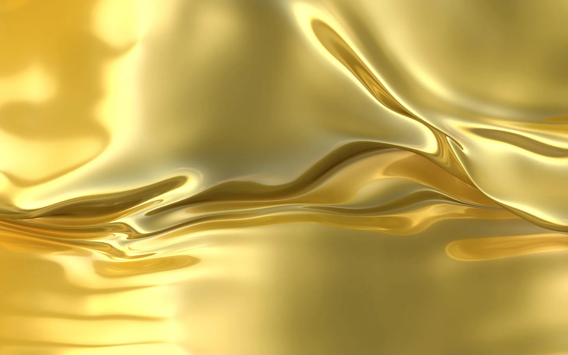 A creamy pool of light champagne gold with slow ripples crossing it, the highlight sitting upper right and the folds gathering along the bottom.