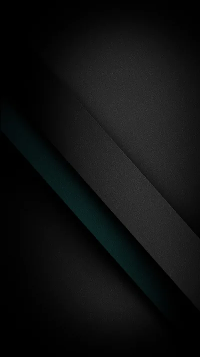 Three dark bands cut diagonally across the frame, one edge lit teal green, the upper right corner left as clean black.