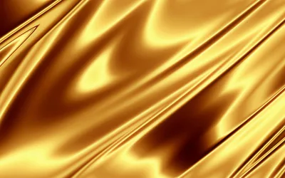 Glossy waves of gold cross the frame on the diagonal, dark troughs alternating with mirror-bright crests.
