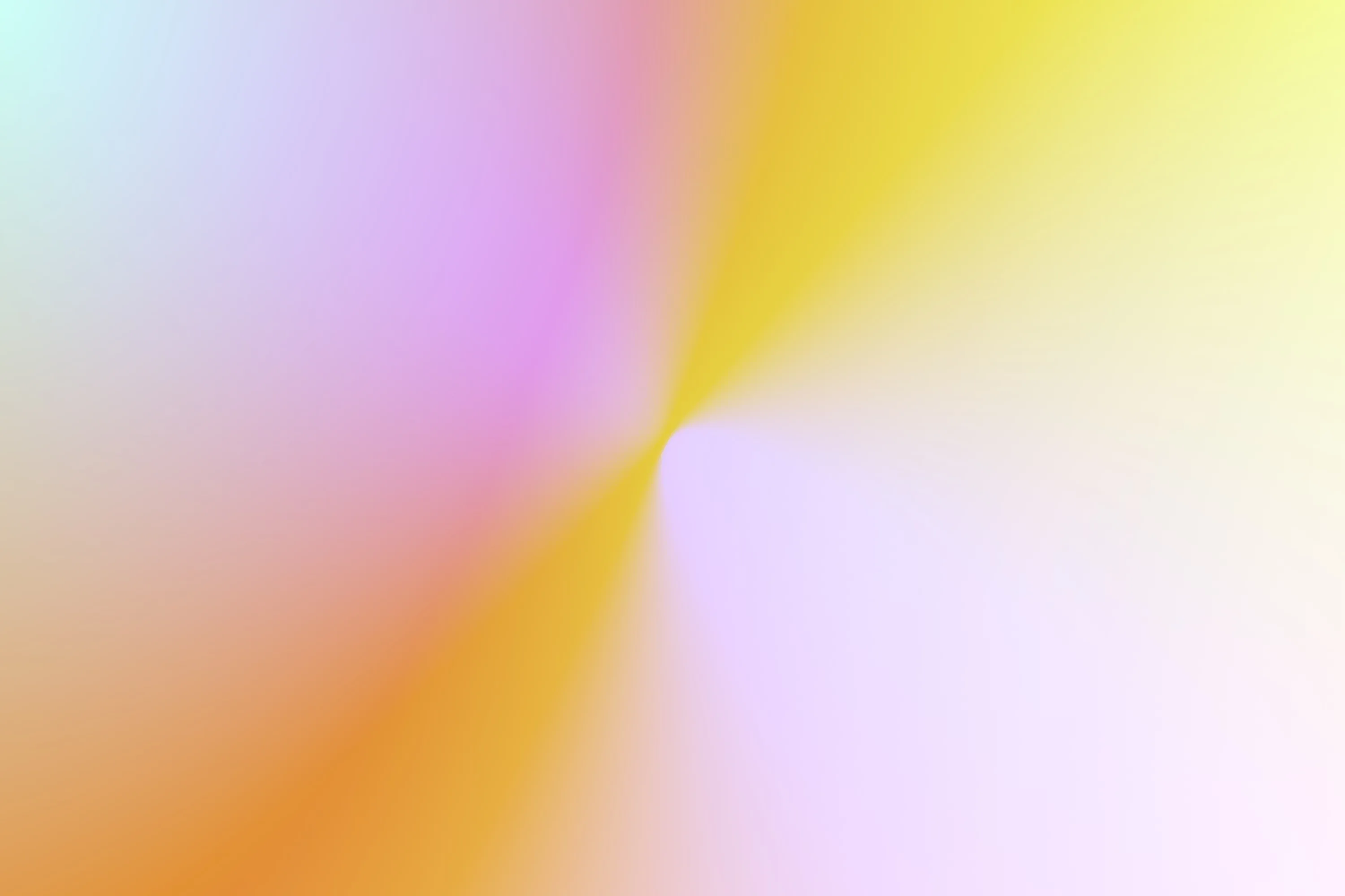 Rays of yellow, lilac and orange converge on a bright point left of centre, like a radial blur caught mid-spin.