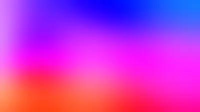 Cobalt blue sinks through violet into a hot pink band, with orange-red burning up from the bottom left; the calm pink midsection leaves room for an icon grid.