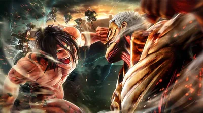 Fists locked and mouths open, two giants collide while a burning wall throws amber light across their backs.
