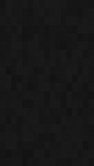 Small squares in barely different shades of black tile the whole screen, giving a soft mosaic grain that stays dark enough for OLED panels.