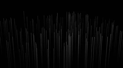 Hundreds of thin vertical strands rise from the bottom edge and glow faintly at their tips, the upper third of the frame left in complete darkness.
