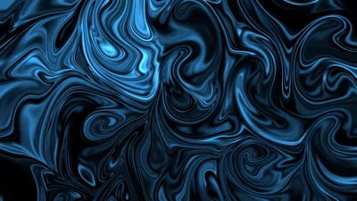 Rippling bands of teal and navy twist across every inch of the frame like liquified stone, leaving no flat area for icons to rest.