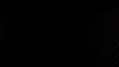 A fine dotted mesh surfaces along the right edge and the top left, everything between them dropping to black.